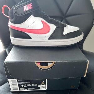 Pink,black, white Jordans